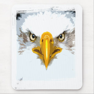 Eagle Head Modern Pop Art Custom Template Mouse Pad