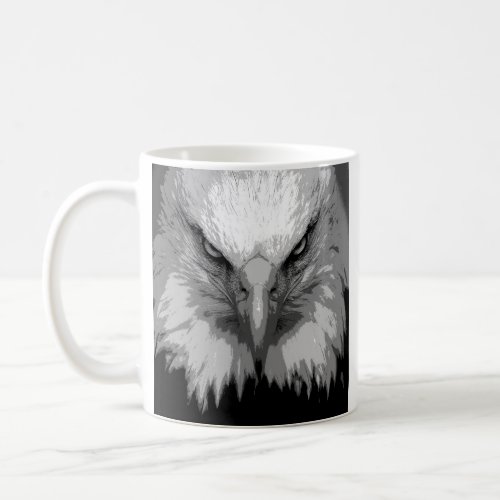 Eagle Head Modern Pop Art Template Animals Coffee Mug