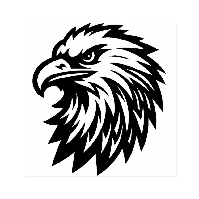 Eagle Head  Rubber Stamp (Imprint)