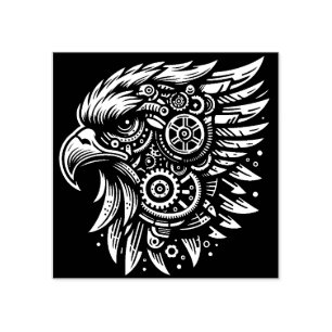Eagle Head Rubber Stamp