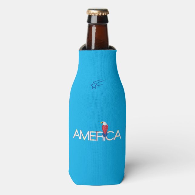 Eagle Heart America Bottle Cooler (Bottle Front)