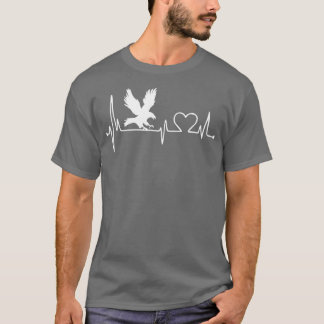 Eagle Heartbeat Falconry with Falcon or Hawk T-Shirt
