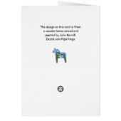 Eagle Horse Birthday Card (Back)