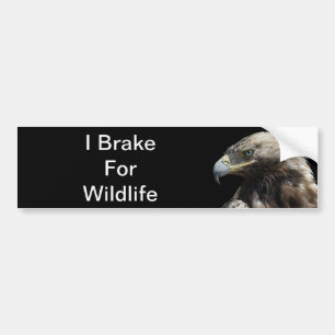 Eagle I Brake For Wildlife Bumper Sticker