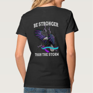 Eagle I Wear Teal And Purple Suicide Prevention T-Shirt