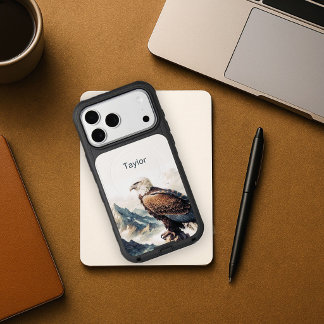 Eagle Illustration Personalized iPhone 17 Pro Max Case