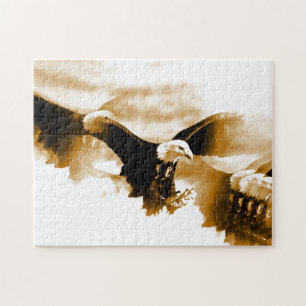 Eagle in Flight Art Jigsaw Puzzle