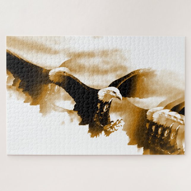 Eagle in Flight Art Jigsaw Puzzle (Horizontal)