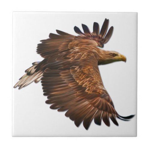 Eagle in Flight Decorative Wall Tile