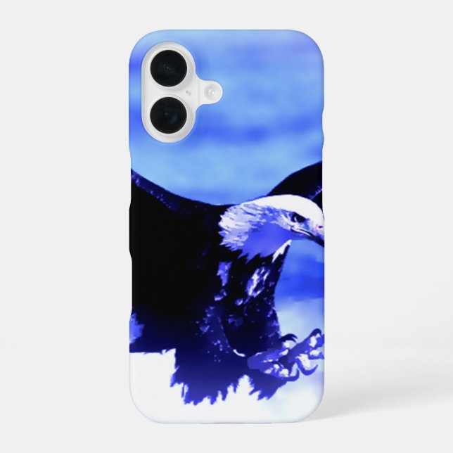 Eagle in Flight Iphone Case (Back)