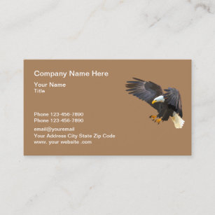 Eagle In Flight Logo Design Business Card