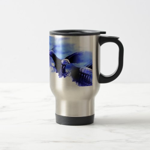 Eagle in Flight Travel Mug