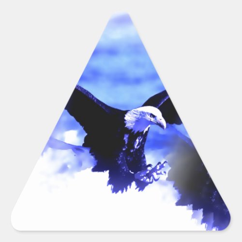 Eagle in Flight Triangle Sticker