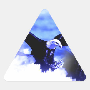 Eagle in Flight Triangle Sticker