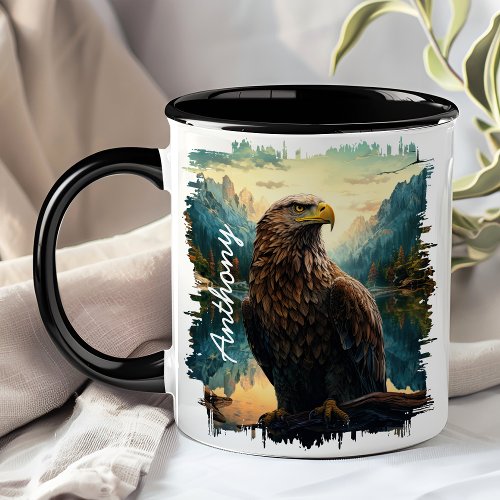 Eagle In Mountain Wilderness Mug