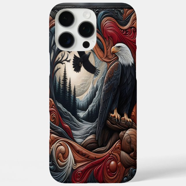 Eagle in Nature Forest Design Case-Mate iPhone Case (Back)