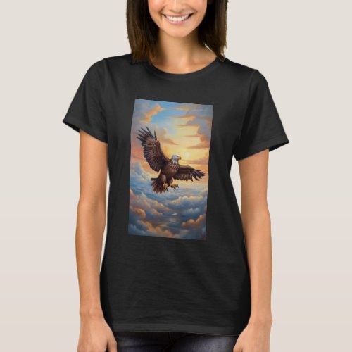 Eagle in sky freedom  T_Shirt