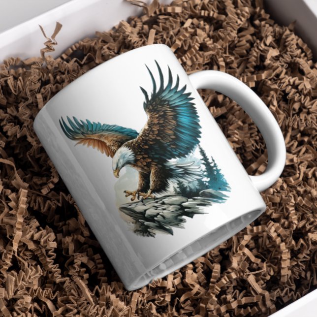 Eagle in Watercolor Coffee Mug (Creator Uploaded)