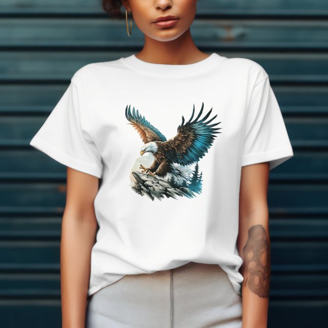 Eagle in Watercolor Tri-Blend Shirt (Creator Uploaded)