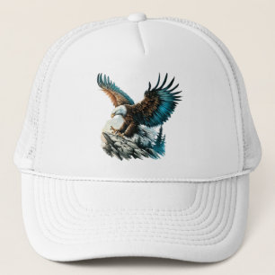 Eagle in Watercolor Trucker Hat