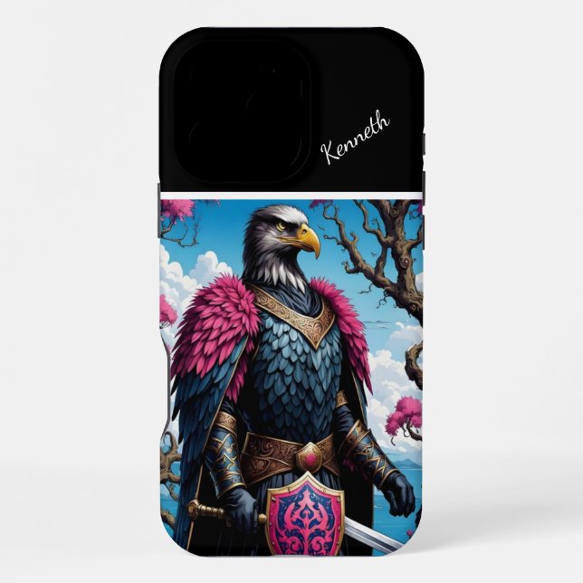 Eagle Knight's Vigil Iphone Case (Back)
