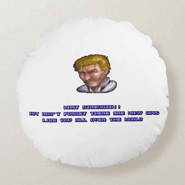 Eagle KO'ed 2 Round Pillow (Front)