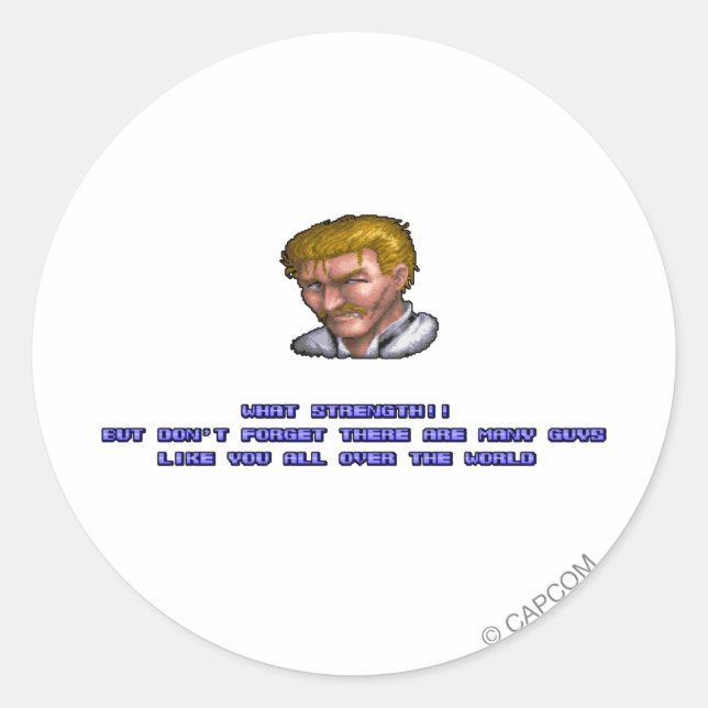 Eagle KO'ed Classic Round Sticker (Front)