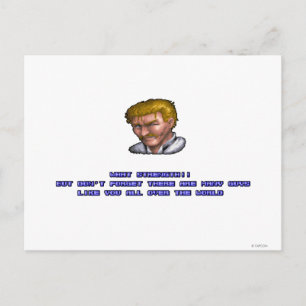 Eagle KO'ed Postcard