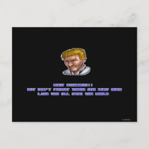 Eagle KO'ed Postcard