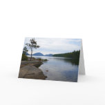 Eagle Lake and Red Maple Leaves II Card
