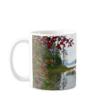 Eagle Lake and Red Maple Leaves II Coffee Mug
