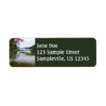 Eagle Lake and Red Maple Leaves II Label