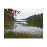 Eagle Lake and Red Maple Leaves II Postcard