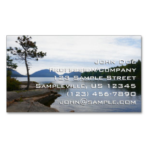 Eagle Lake at Acadia National Park Business Card Magnet