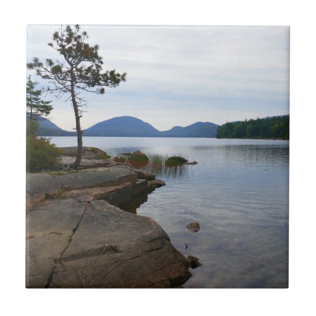 Eagle Lake at Acadia National Park Ceramic Tile (Front)