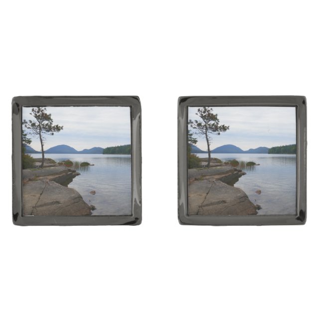 Eagle Lake at Acadia National Park Cufflinks (Front)