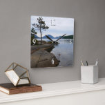 Eagle Lake at Acadia National Park Square Wall Clock