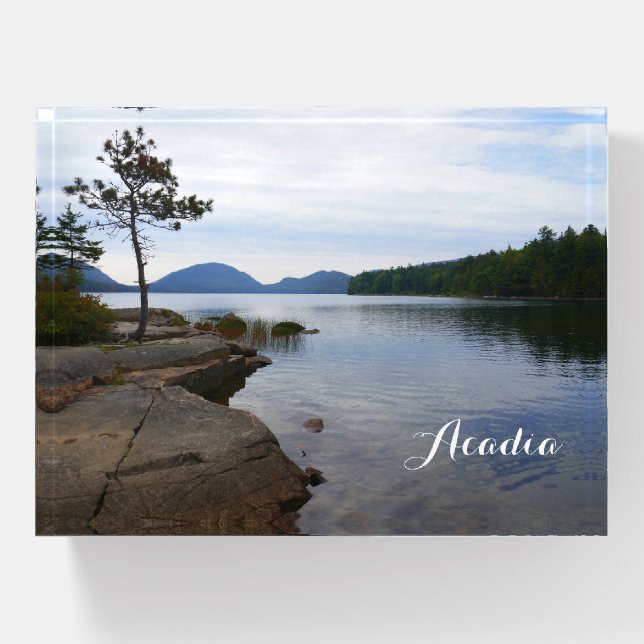 Eagle Lake at Acadia Paperweight (Front)