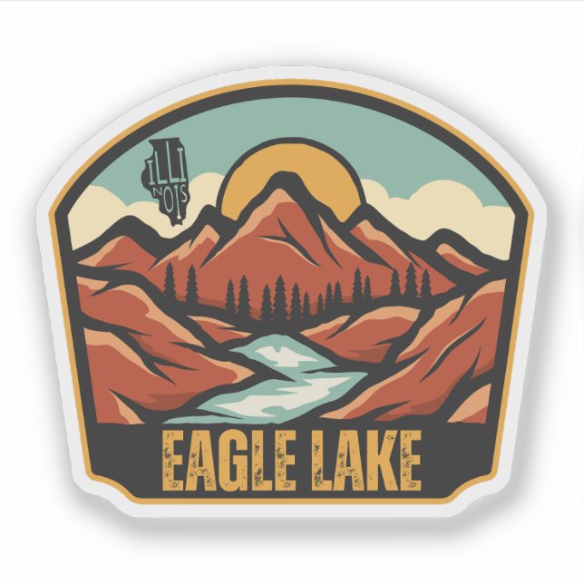 Eagle Lake, Illinois Sticker (Front)
