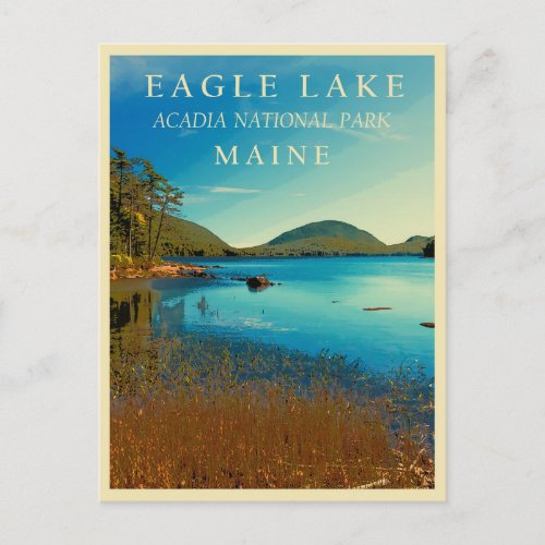 Eagle Lake Maine  Postcard