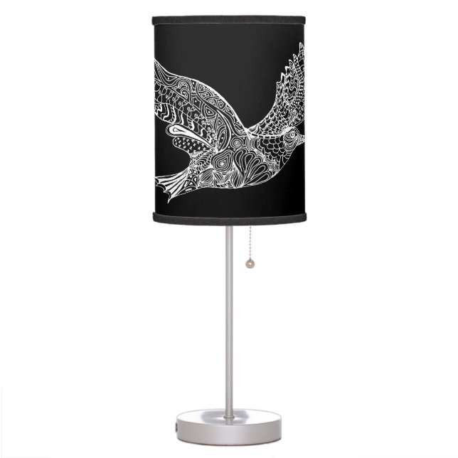 Eagle Lampshade (2 styles)  Table Lamp (Left)