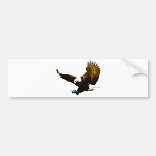 Eagle Landing Bumper Sticker
