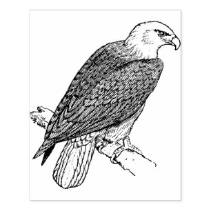 Eagle Large Card Making Rubber Stamp