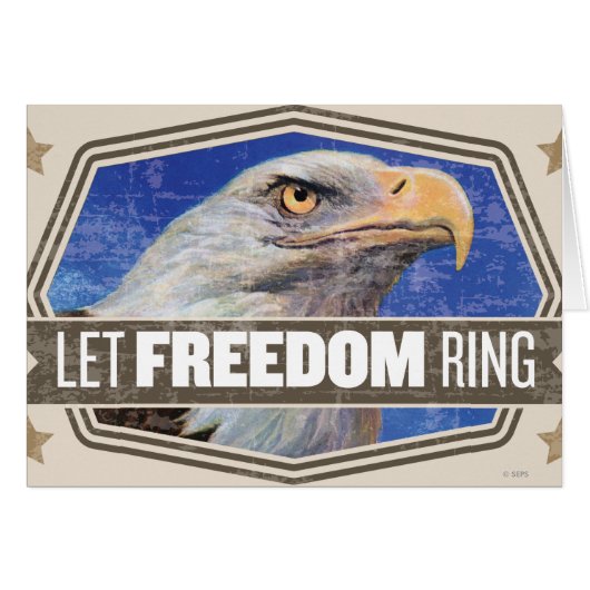 Eagle-Let Freedom Ring Cards (Front Horizontal)