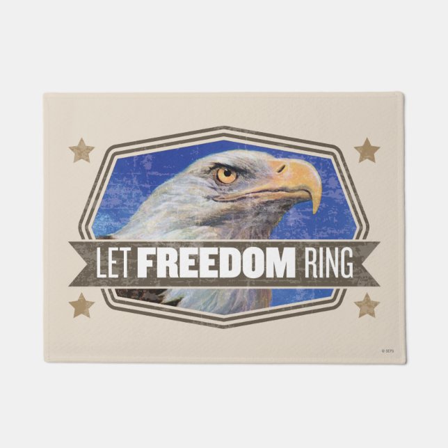 Eagle-Let Freedom Ring Doormat (Front)