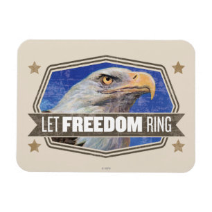 Eagle-Let Freedom Ring Magnet