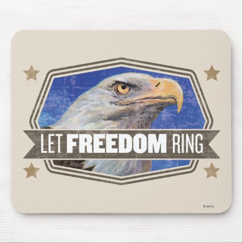 Eagle_Let Freedom Ring Mouse Pad