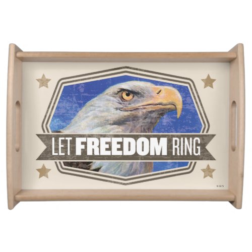 Eagle_Let Freedom Ring Serving Tray