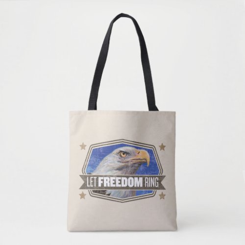 Eagle_Let Freedom Ring Tote Bag