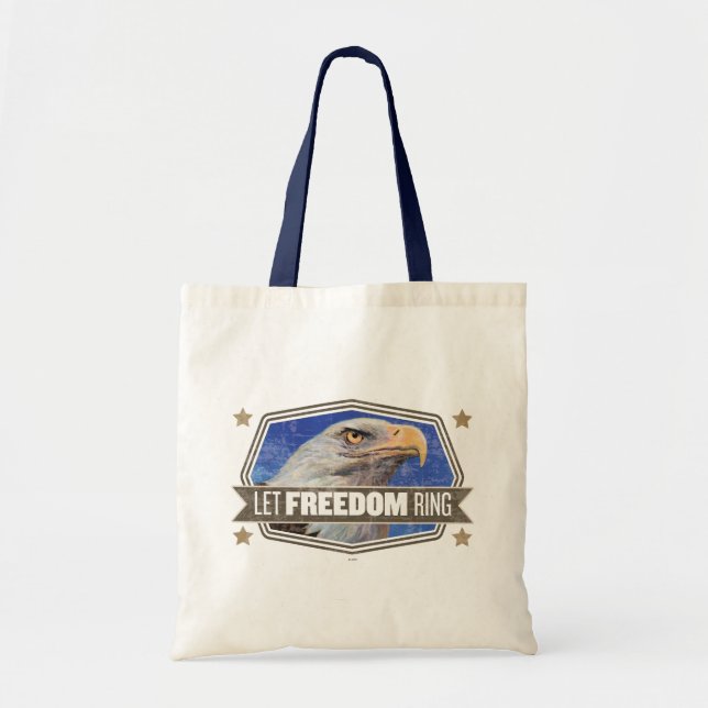 Eagle-Let Freedom Ring Tote Bag (Front)